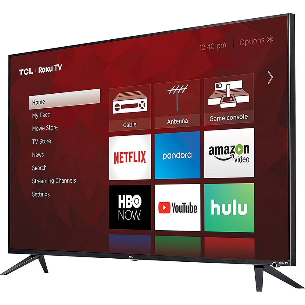TCL 65" Class 6Series 4K HDR Roku Smart TV w/ Mounting & HookUp