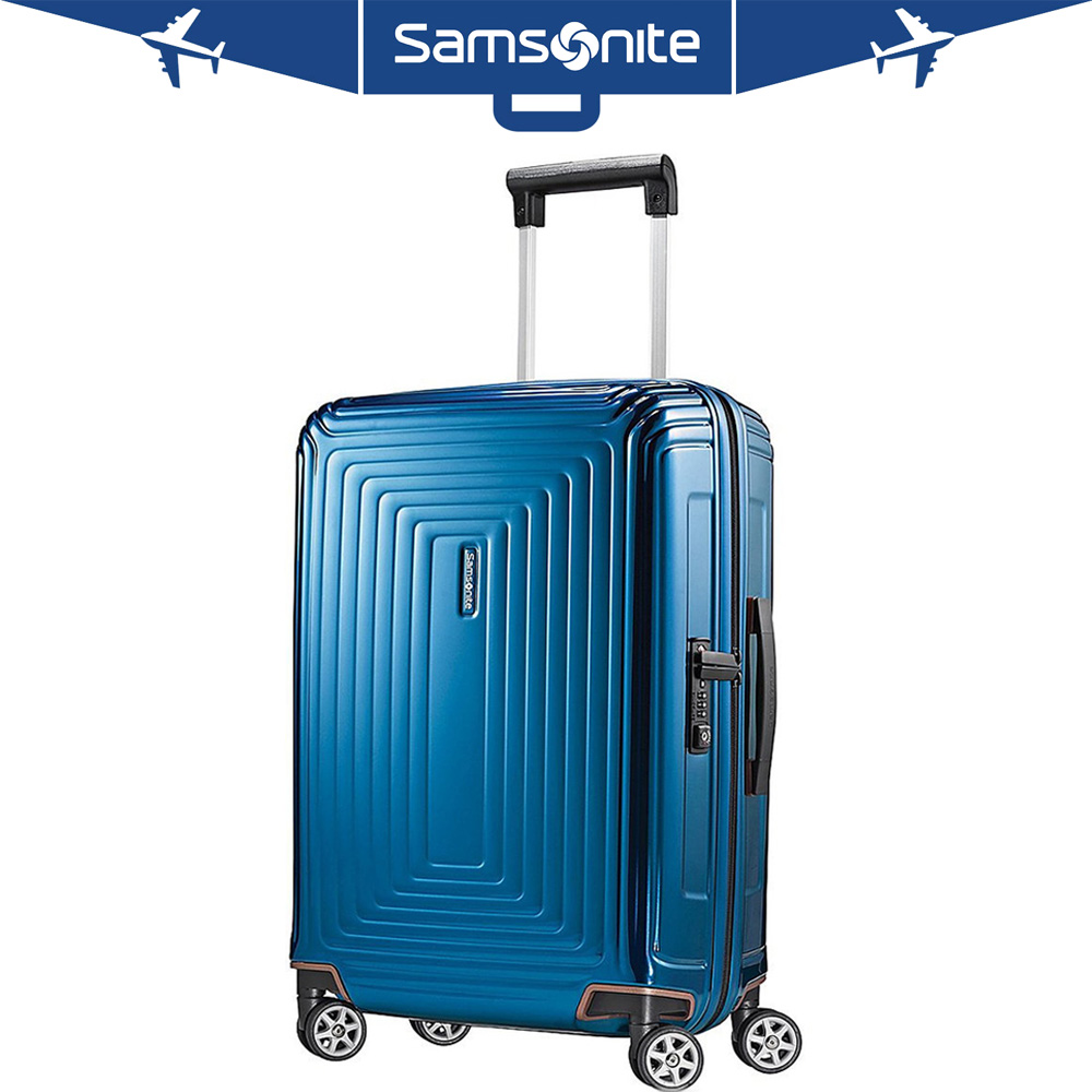 samsonite neopulse spinner 75 metallic blue