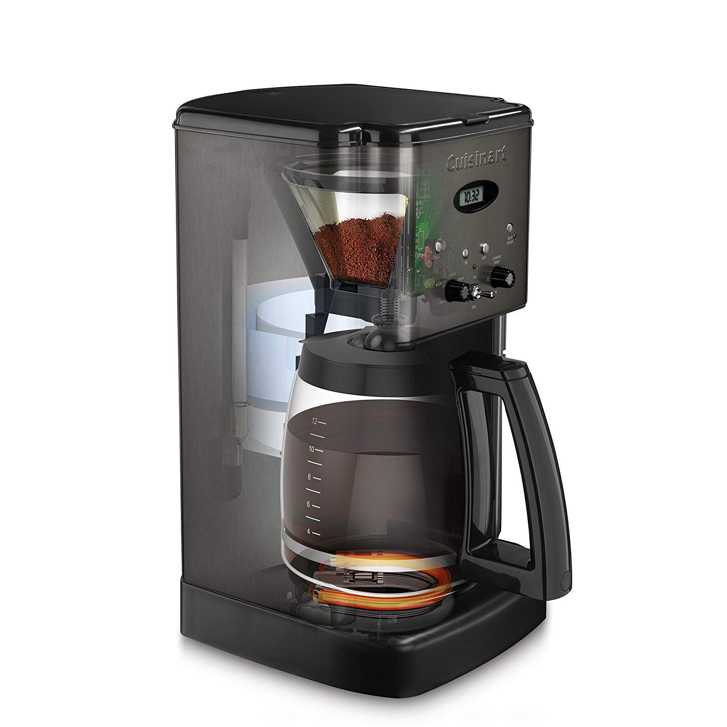 Cuisinart DCC-1200 Brew Central 12 Cup Programmable Coffeemaker, Black ...