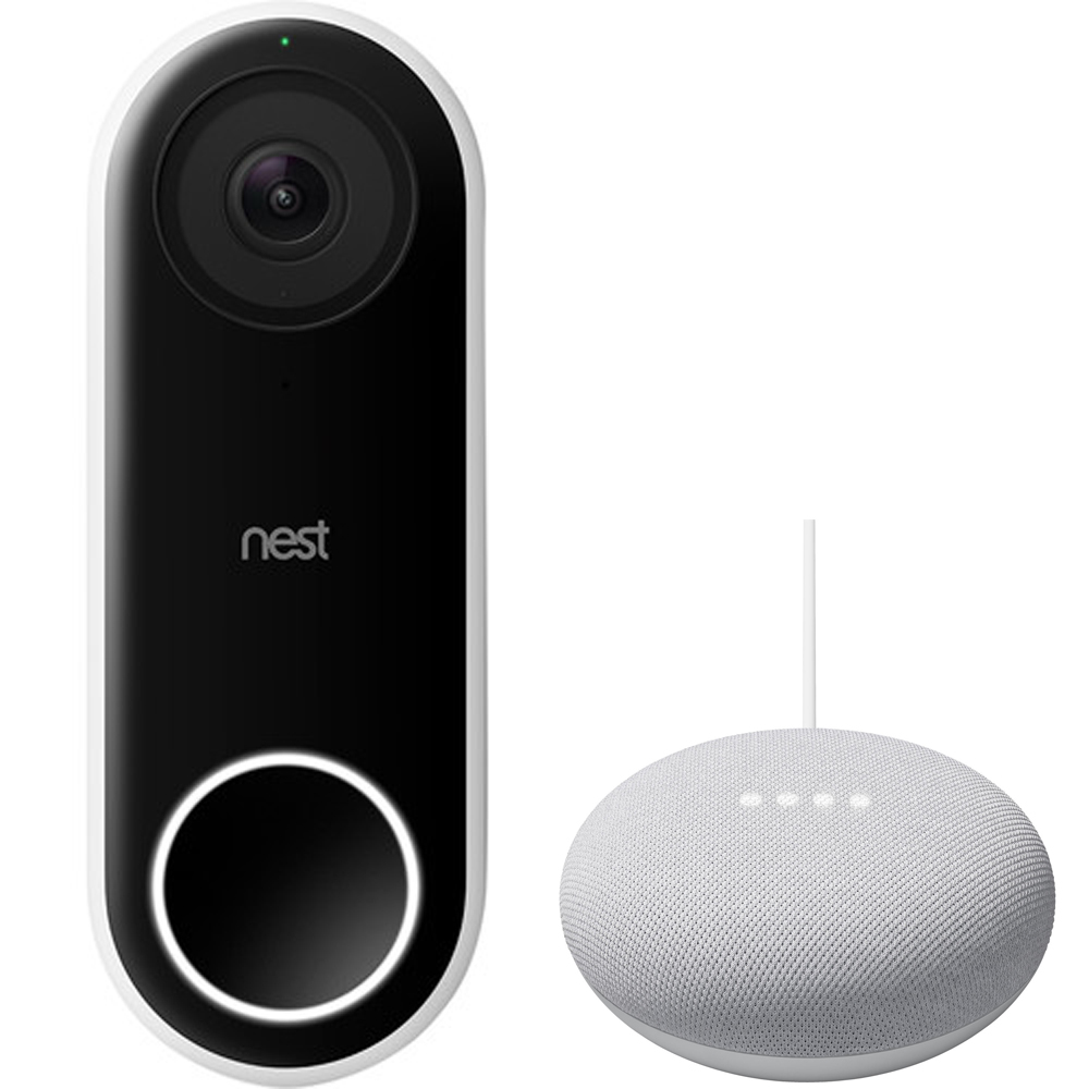 Google Nest Hello Smart Wi-Fi Video Doorbell NC5100US w/ Google Home ...