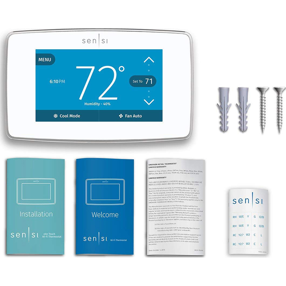 Emerson Sensi Touch WiFi Smart Thermostat with Touchscreen Color