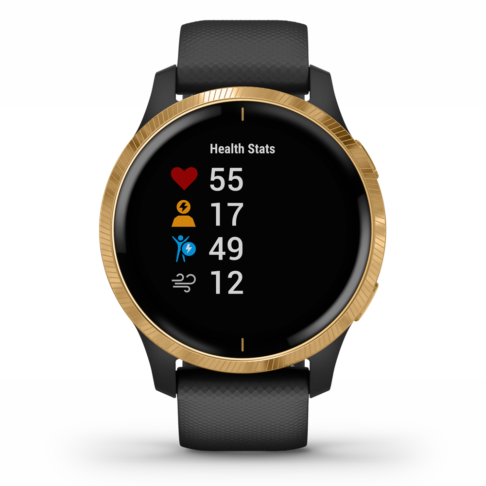 garmin venu black with gold hardware