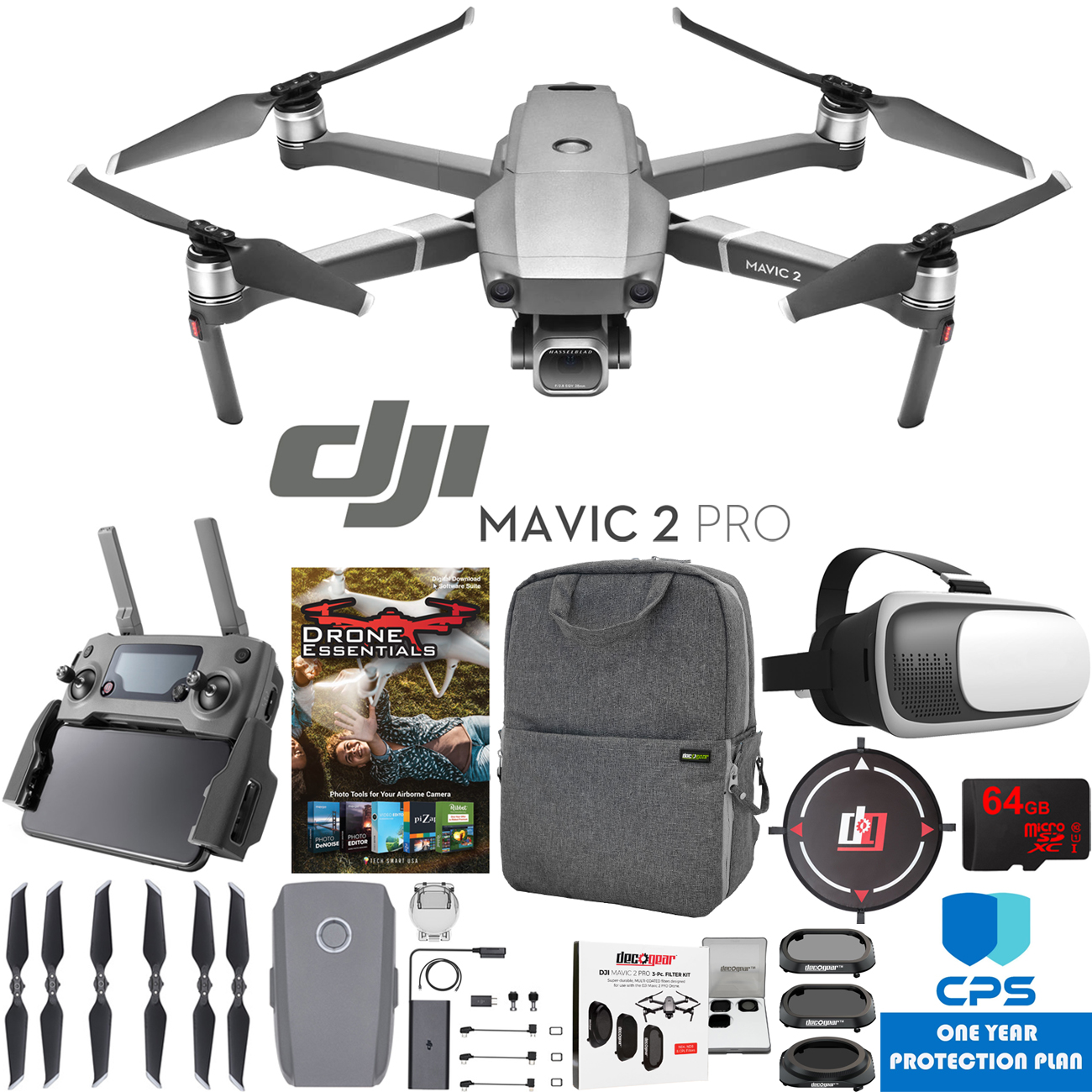 dji mavic pro collapsible quadcopter drone essentials bundle