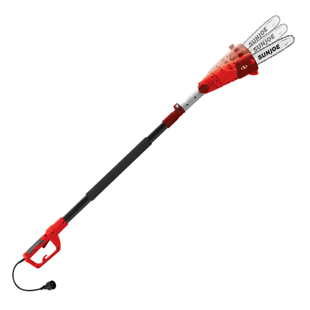 Sun Joe Saw Joe 10" Multi-Angle Telescopic Electric Pole Saw (Red