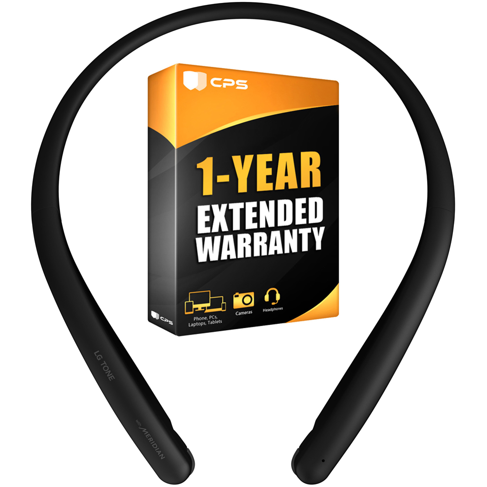 LG TONE Style HBSSL5 Bluetooth Wireless Stereo Headset Black+Extended
