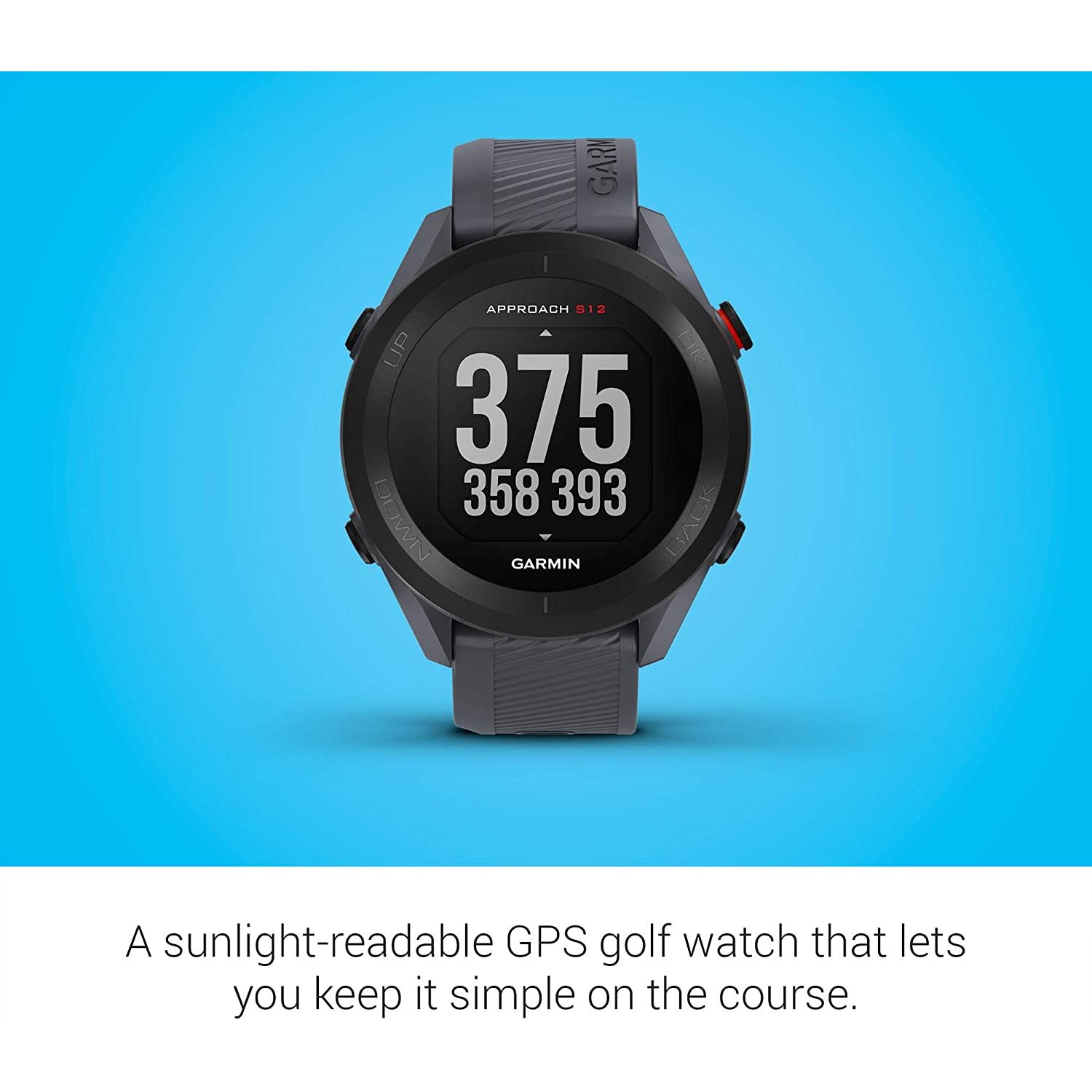 Garmin Approach S12 GPS Golf Smart Watch w/42k+ Preloaded Courses