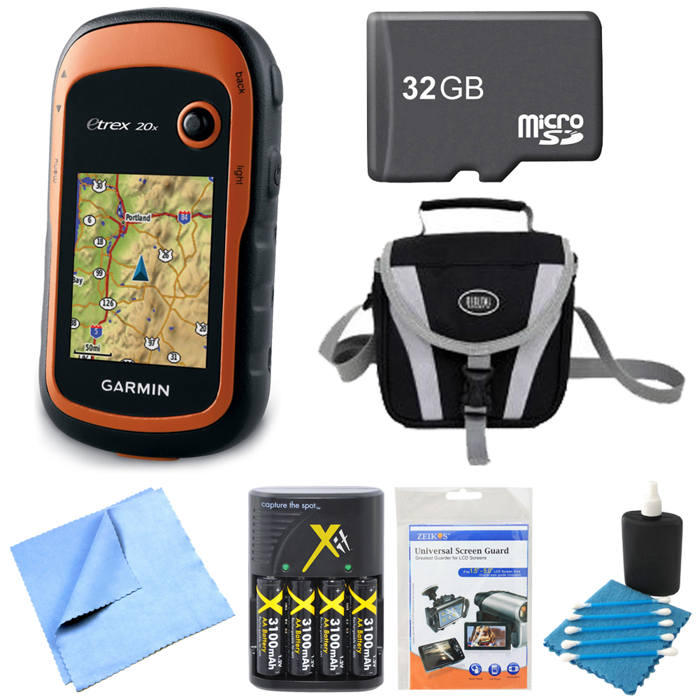 Garmin 0100150800 eTrex 20x Handheld GPS 32GB Micro SD Memory Card