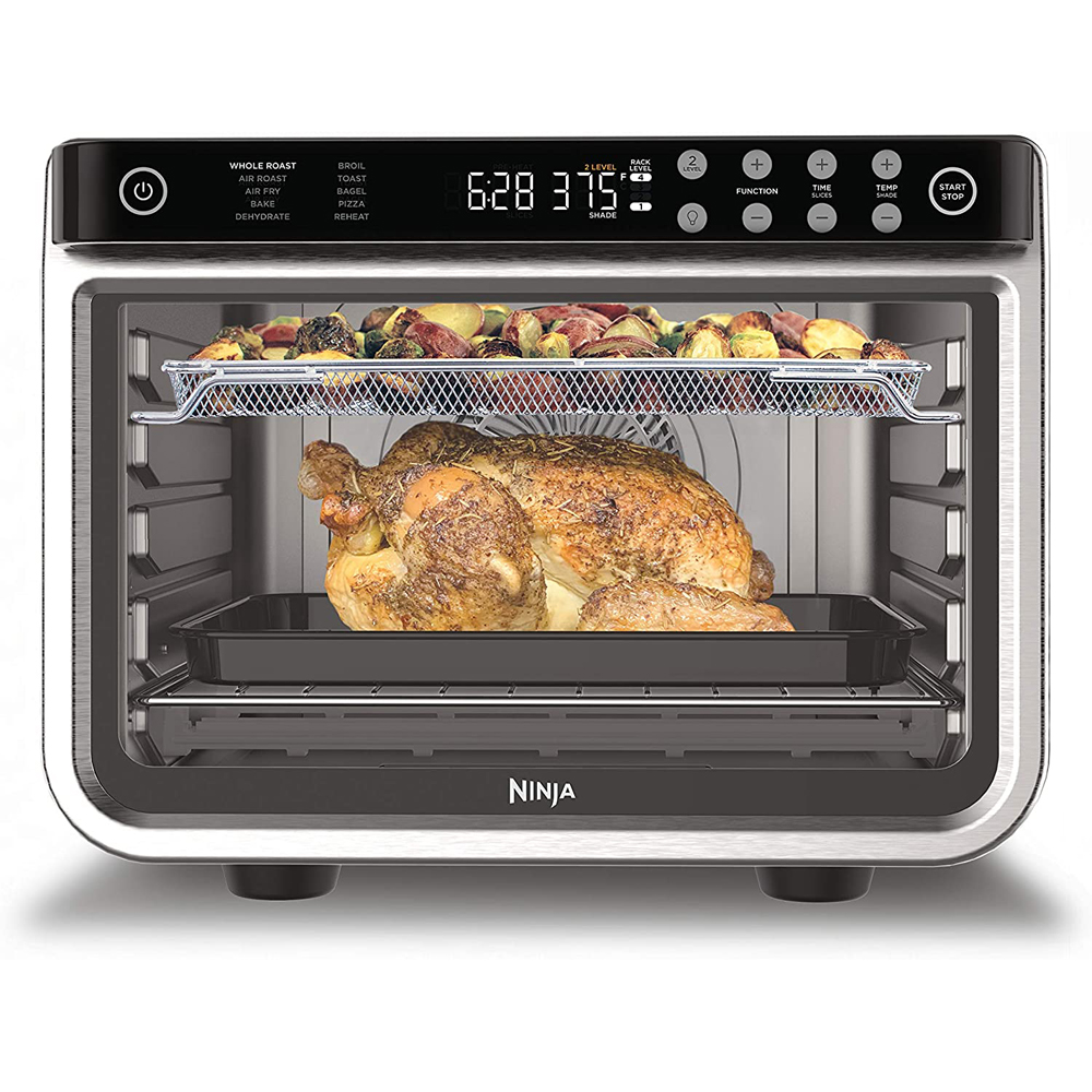  Ninja Foodi 9-in-1 Digital Oven Air Fry, Air Roast/ Broil,  Bake, Bagel, Toast, Dehydrate, Keep Warm, and Reheat - Stainless Steel :  Home & Kitchen