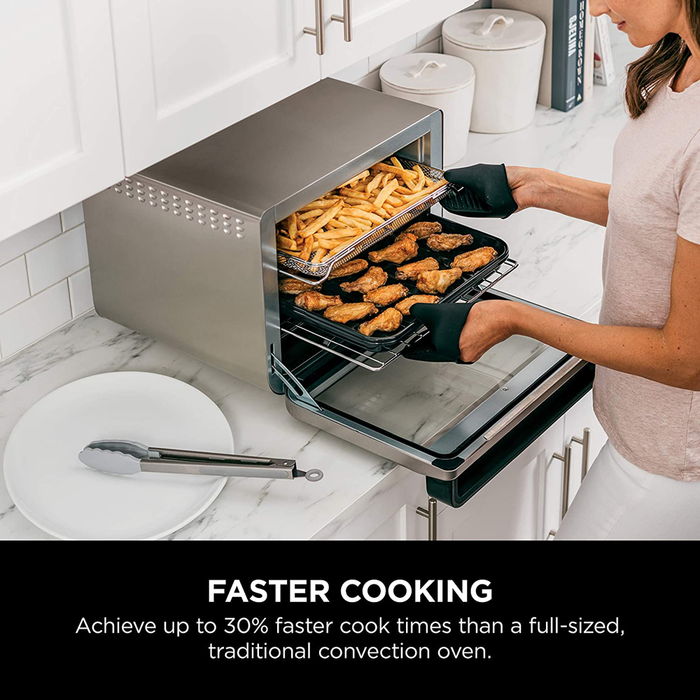 Ninja DT201 Foodi 10-in-1 XL Pro Air Fry Oven, Dehydrate, Reheat Stainless  622356563543