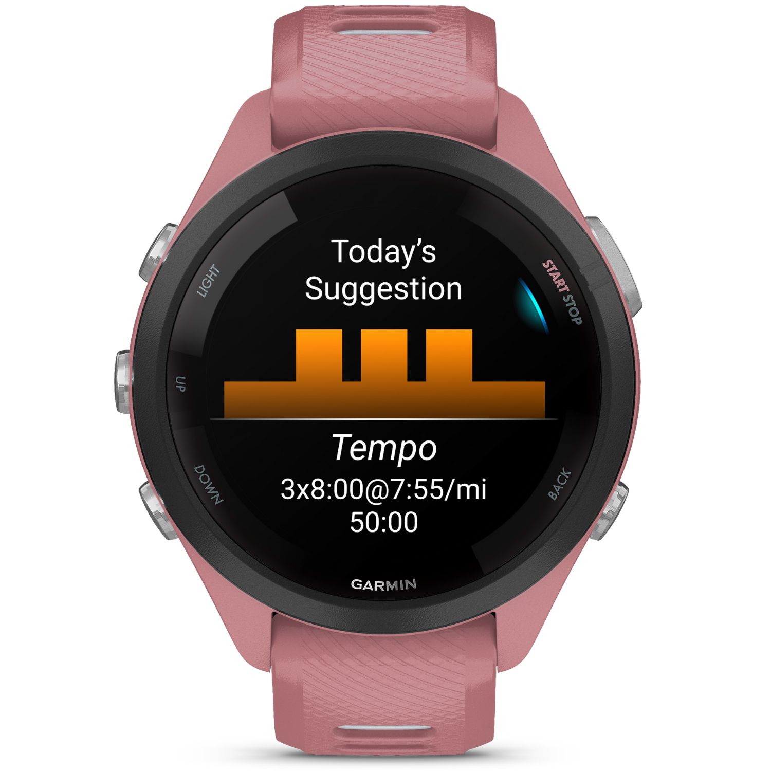 GARMIN FORERUNNER 265s ピンク Garmin Forerunner 265S GPS Running Watch - light pink