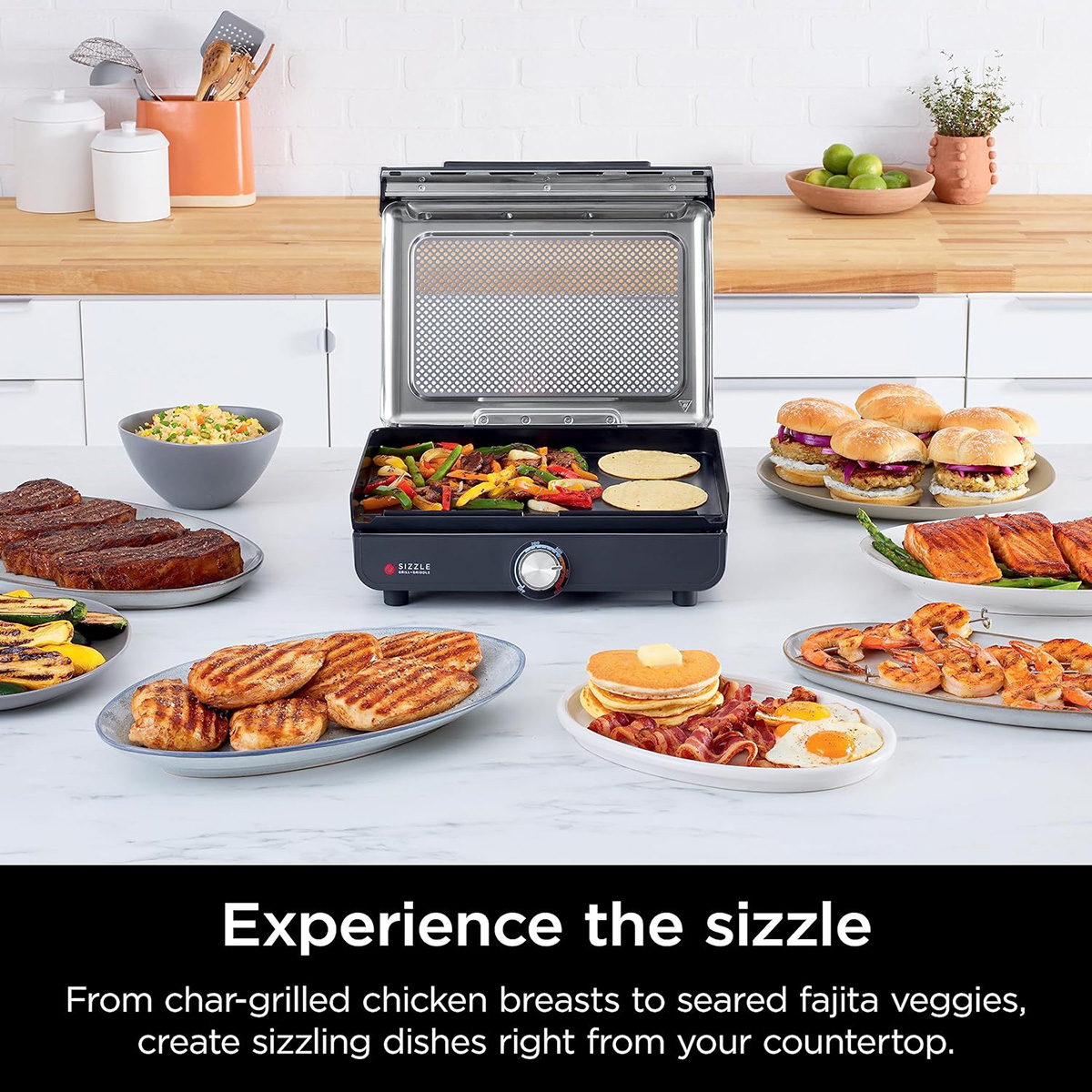 Ninja GR101 Sizzle Grill & Griddle - Thumbnail 4